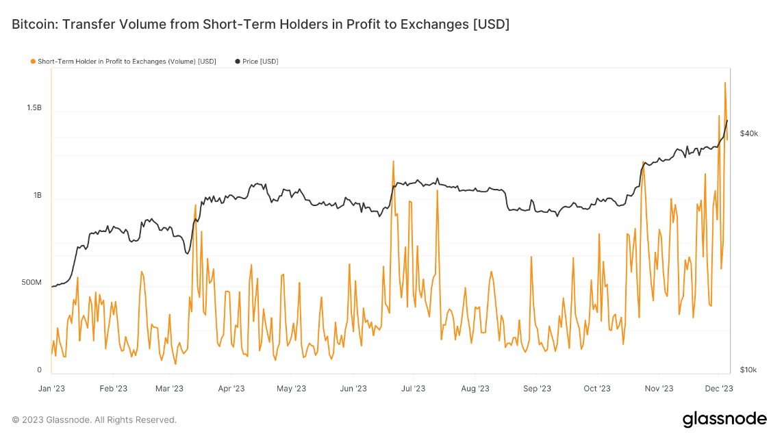 Short-Term Bitcoin Holders Take Profits as Long-Term Investors Remain Steadfast